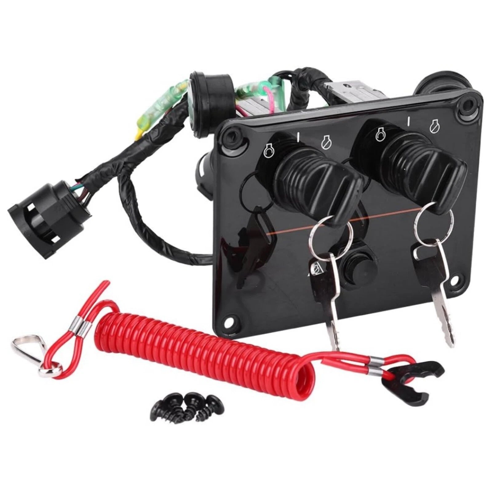 Dual Engine Key Switch Panel Assembly for Yamaha (Repl 6K1-82570-08-00)