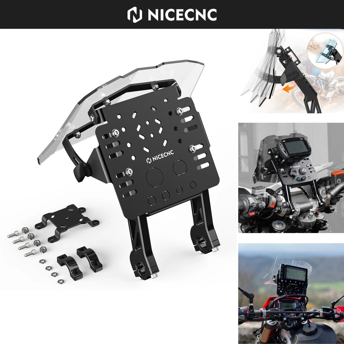 Adjustable GPS Mount Bracket for GasGas EX MC EC 125 250 300 350F 450F (2021–2024)
