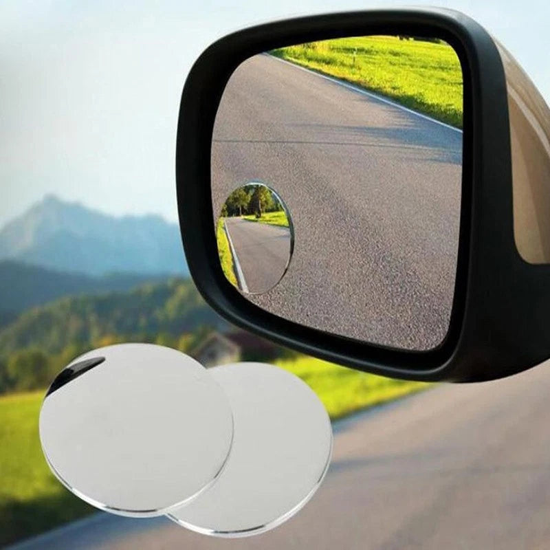 2Pcs Car Auto° Wide Angle Convex Rear Side View Blind for spot Mirror