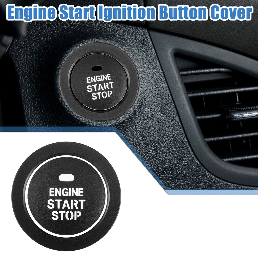 Ignition Button Decal Replacement for Hyundai Sonata (2011–2014) Aluminum Black