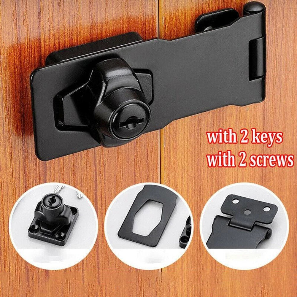 Locking Hasp with Keys for Cupboard Wardrobe Drawers