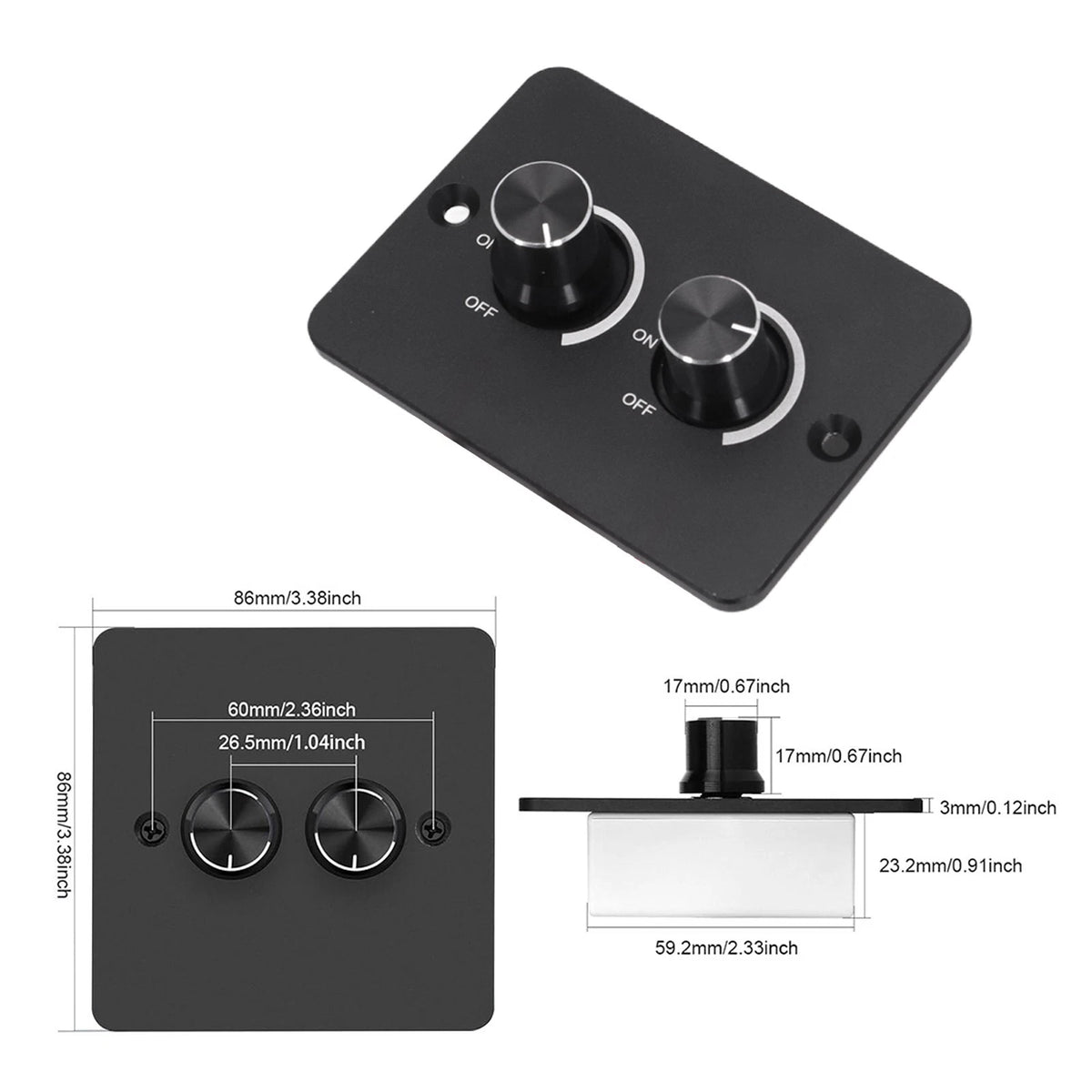 Rotary Dimming Control for Various Uses (DC12V 24V)