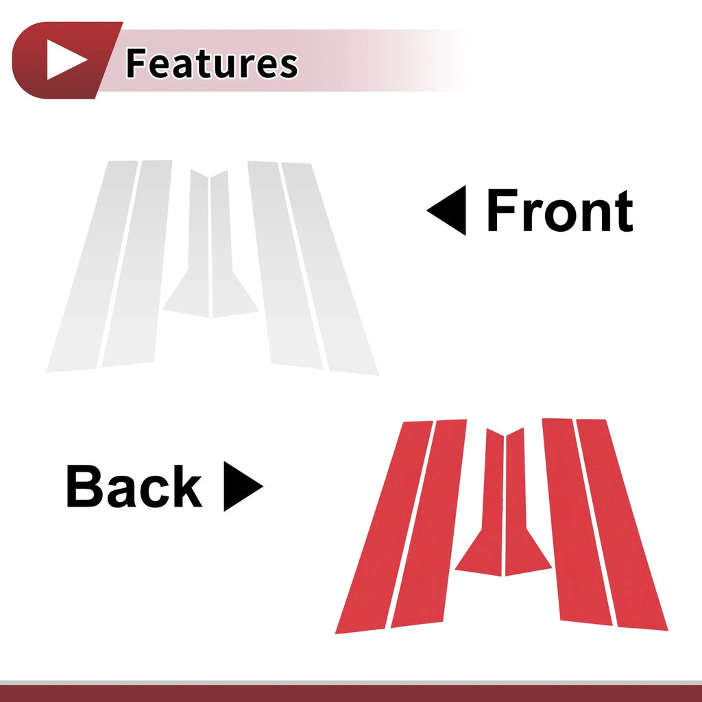 Door Pillar Window Trim for Hyundai Accent Hatchback (2011–2017)