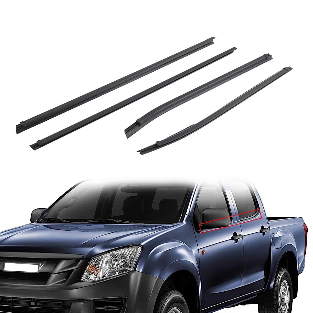 Outer Door Window Weatherstrip Seal Belt For Isuzu D-MAX double cab 2012-2018