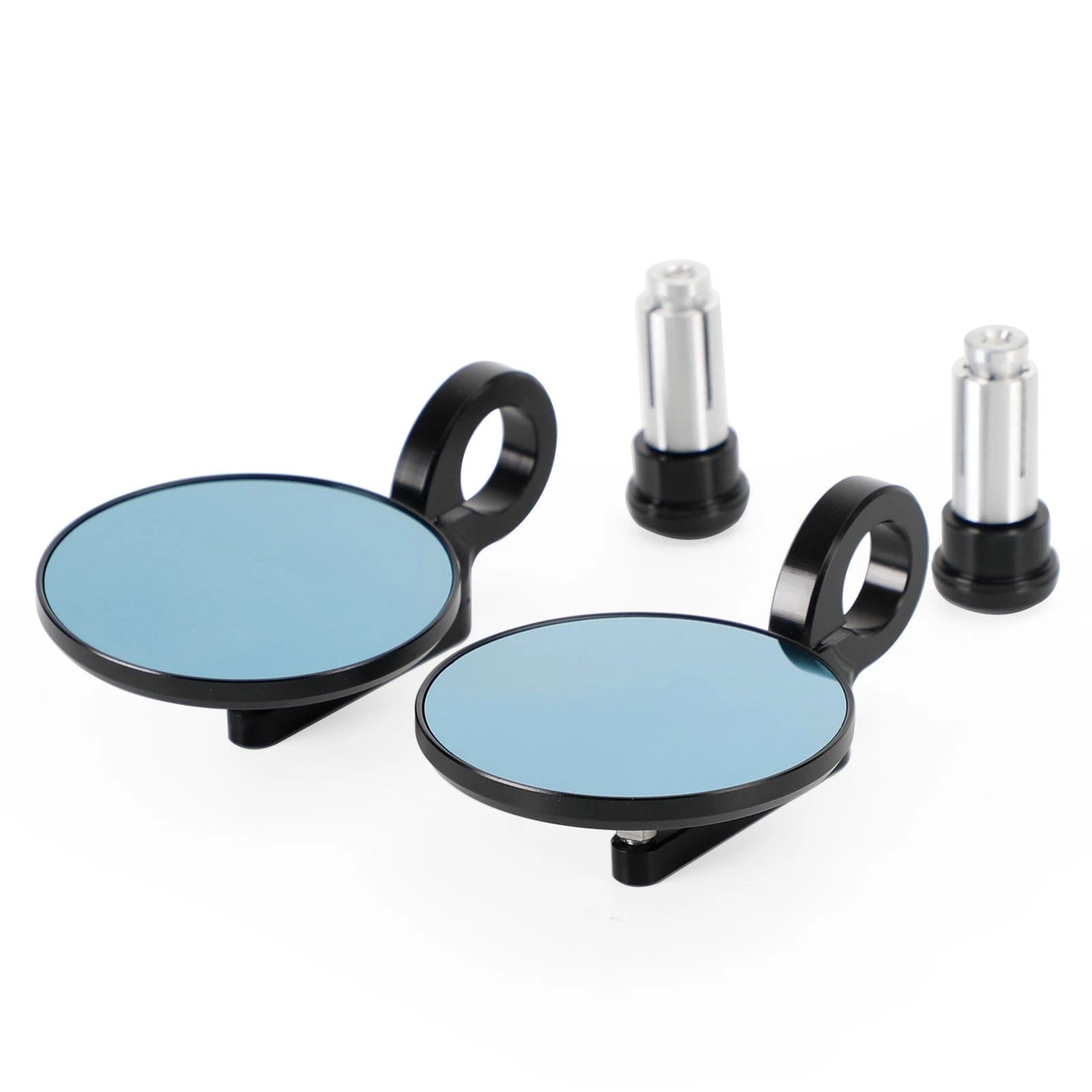 3" CNC Round Handlebar End Mirror for Motorcycle (7/8"-1" Bar)