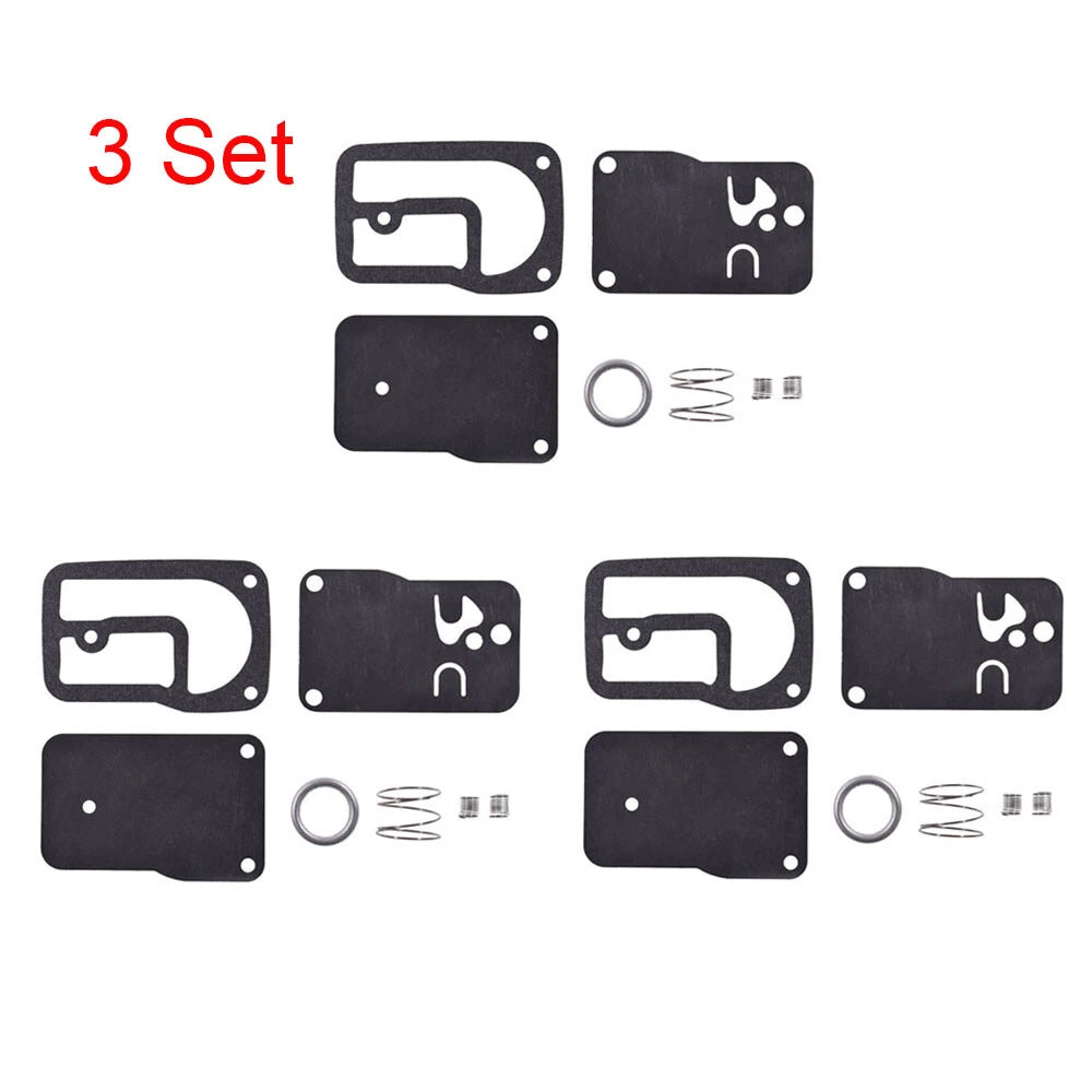 Set of 3 Fuel Pump Rebuild Diaphragm Kit for B&Stratton (393397, 401400, 402400, 402700)