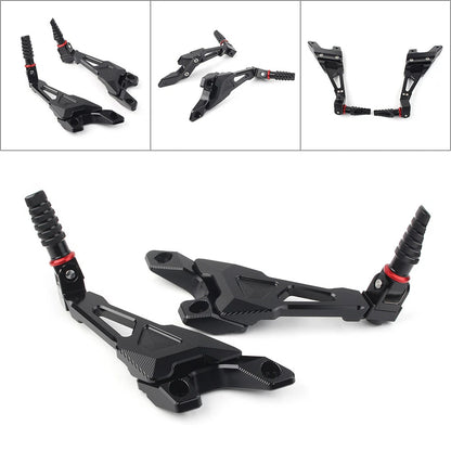 Rear Passenger Footrest Pegs Rearsets CNC for BMW S1000RR (2010–2018)