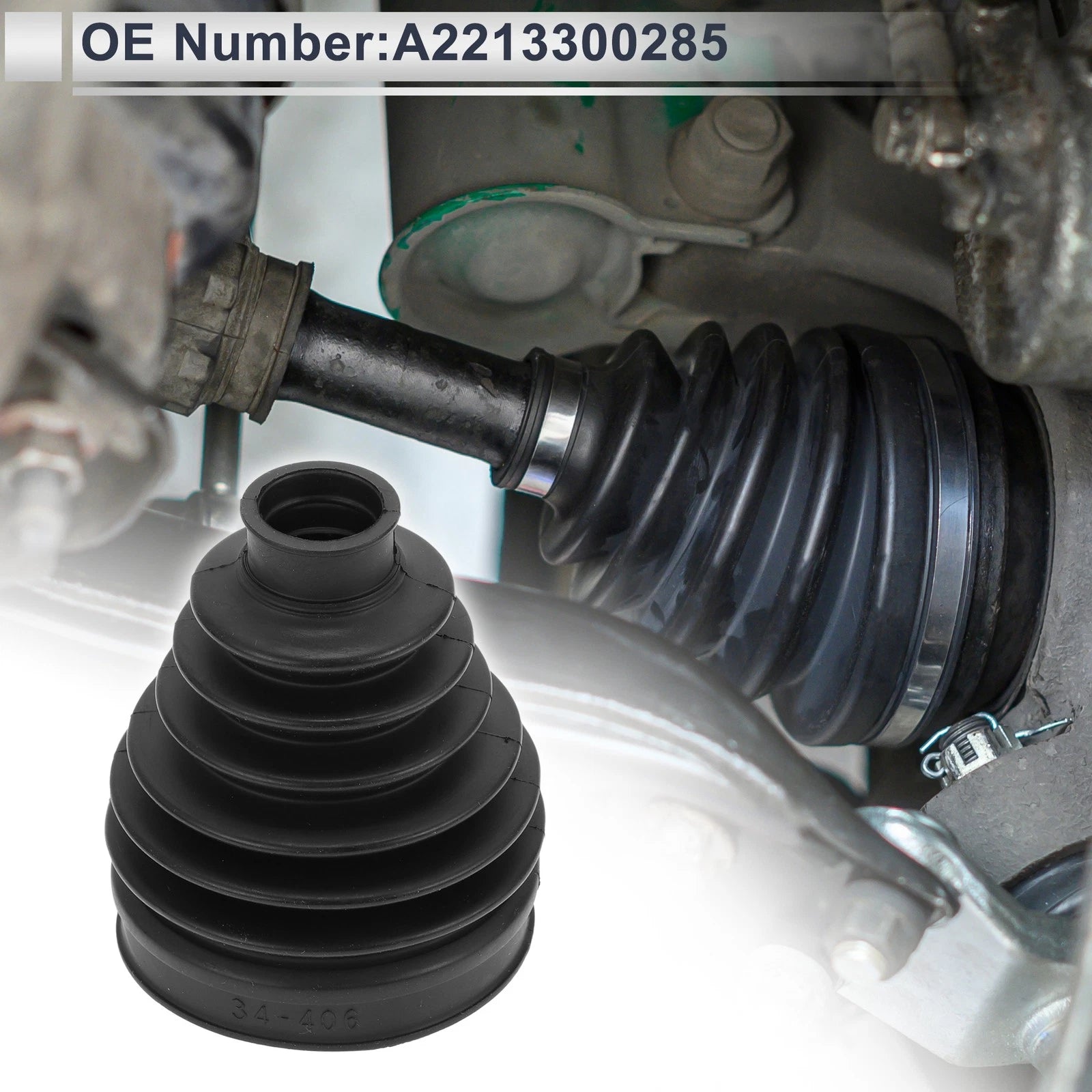 Inner CV Joint Boot Kit with Clamps for Mercedes-Benz C300 (2008–2014)