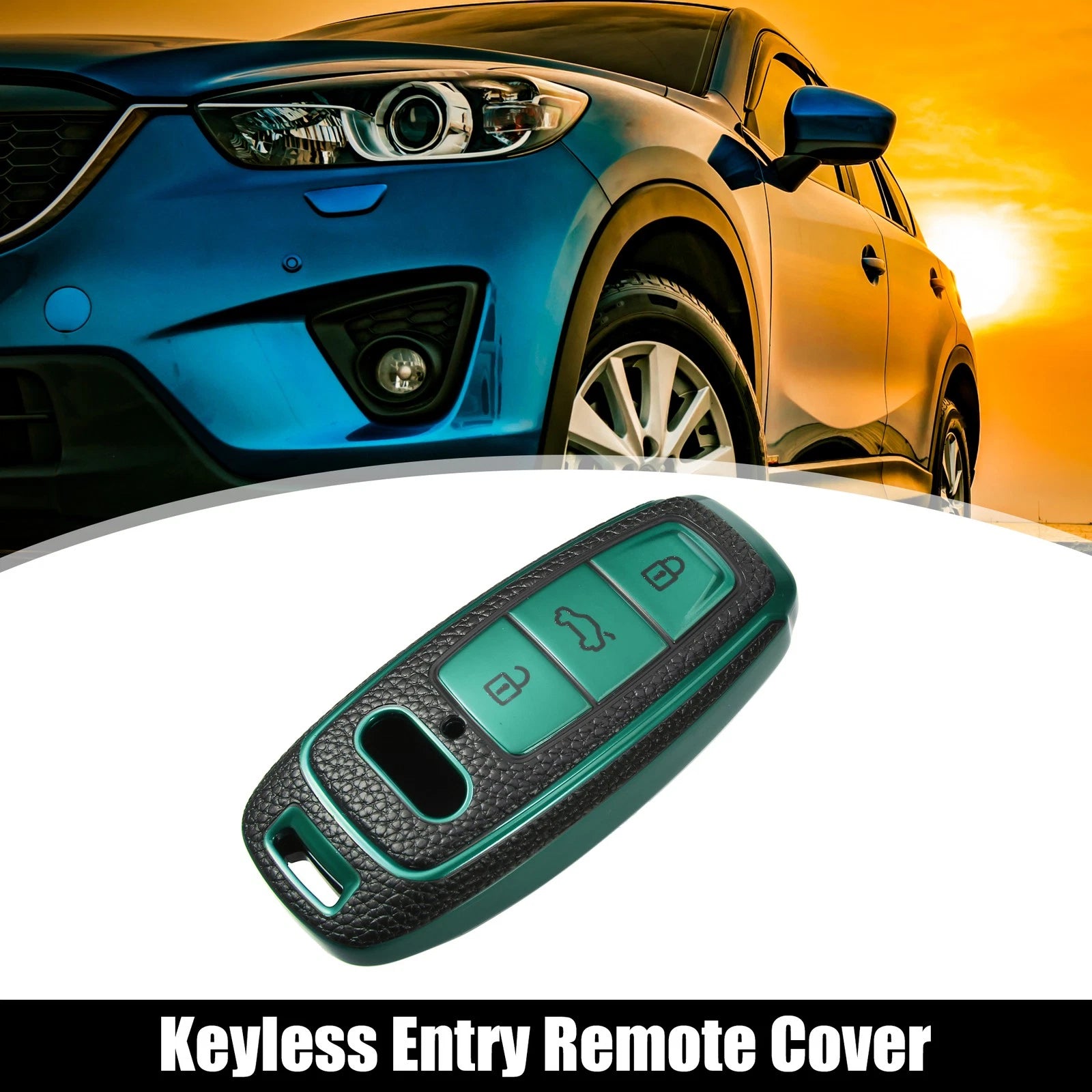 TPU 3-Button Key Fob Cover Replacement for Audi A6 (2012–2018)