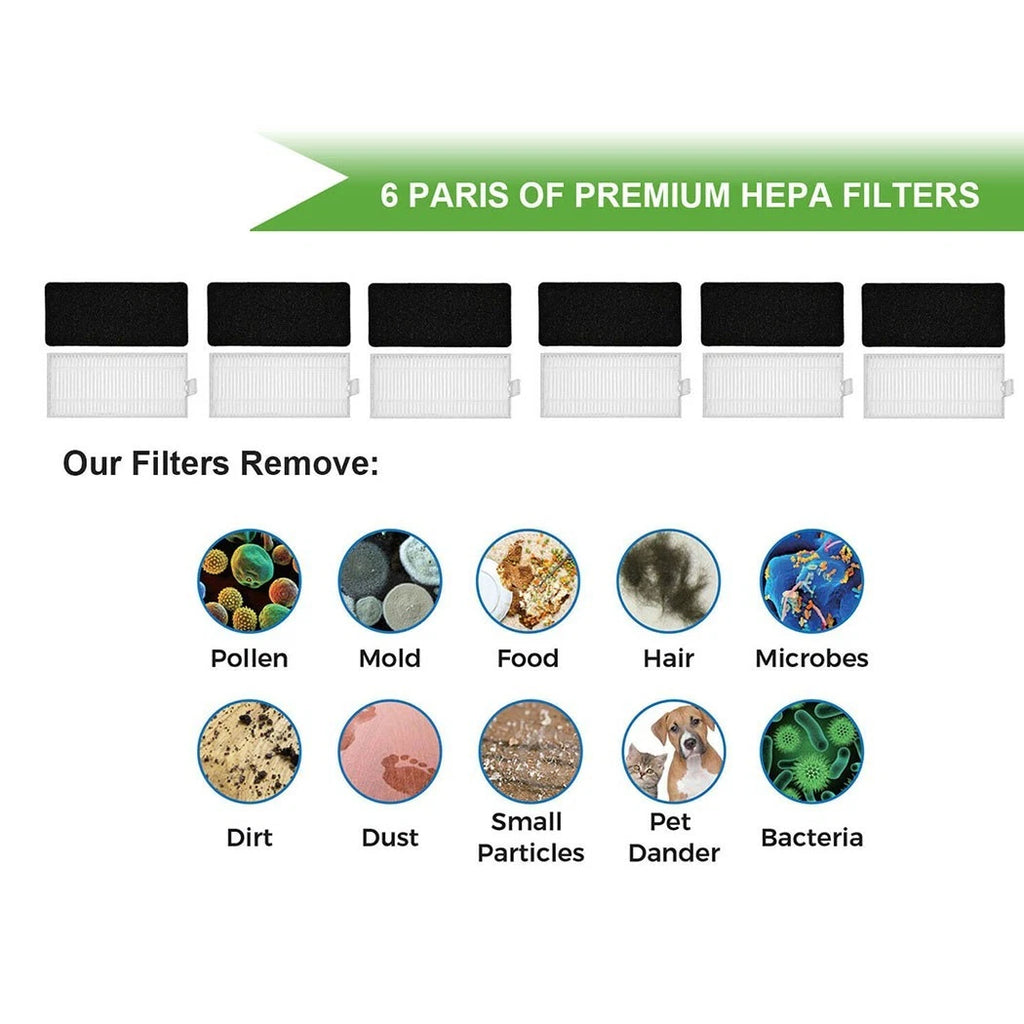 Filter Side Brush Kit for Ecovacs Deebot 500, 600, 601, 711 (2016–2021)