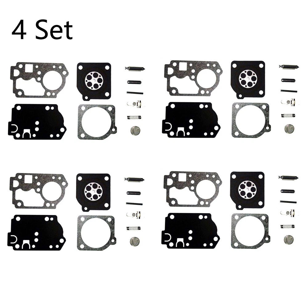Set of 4 Carburetor Repair Kits for Homelite C1U-W32 C1U-W32A, Zama RB-142