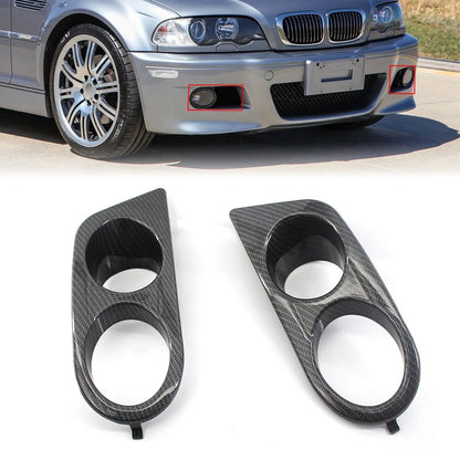 1 Pair Front Fog Light Cover Grille for BMW E46 M3 (2001–2006)
