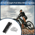 Spoke Nipple Set Straight Pull 80mm for 14G Bike Wheels (2000–2005)