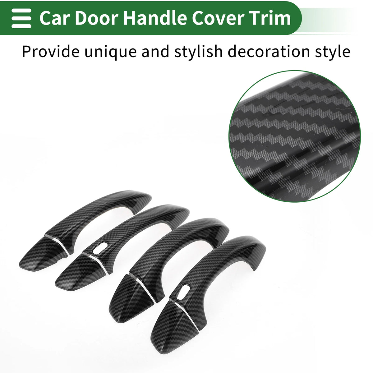 Carbon Fiber Door Handle Cover Trim for VW Golf (2013–2020)