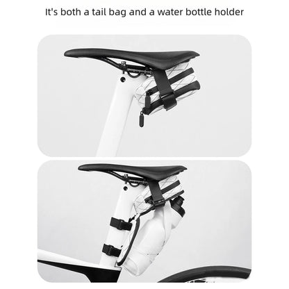 Dualuse Portable Bike Saddle Bag with Bottle Strap - Waterproof Design