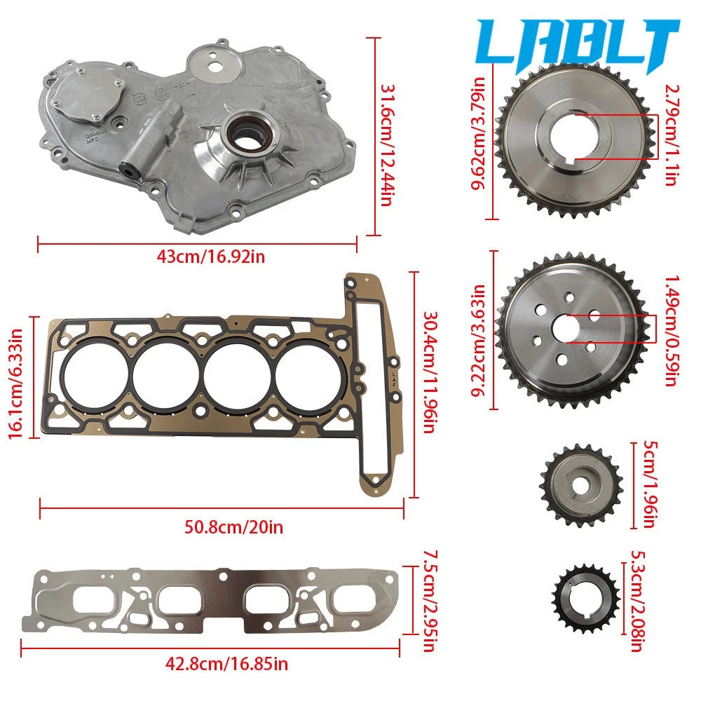 Timing Chain Kit & Oil Pump Gasket for Chevy Malibu Equinox (2008–2012)