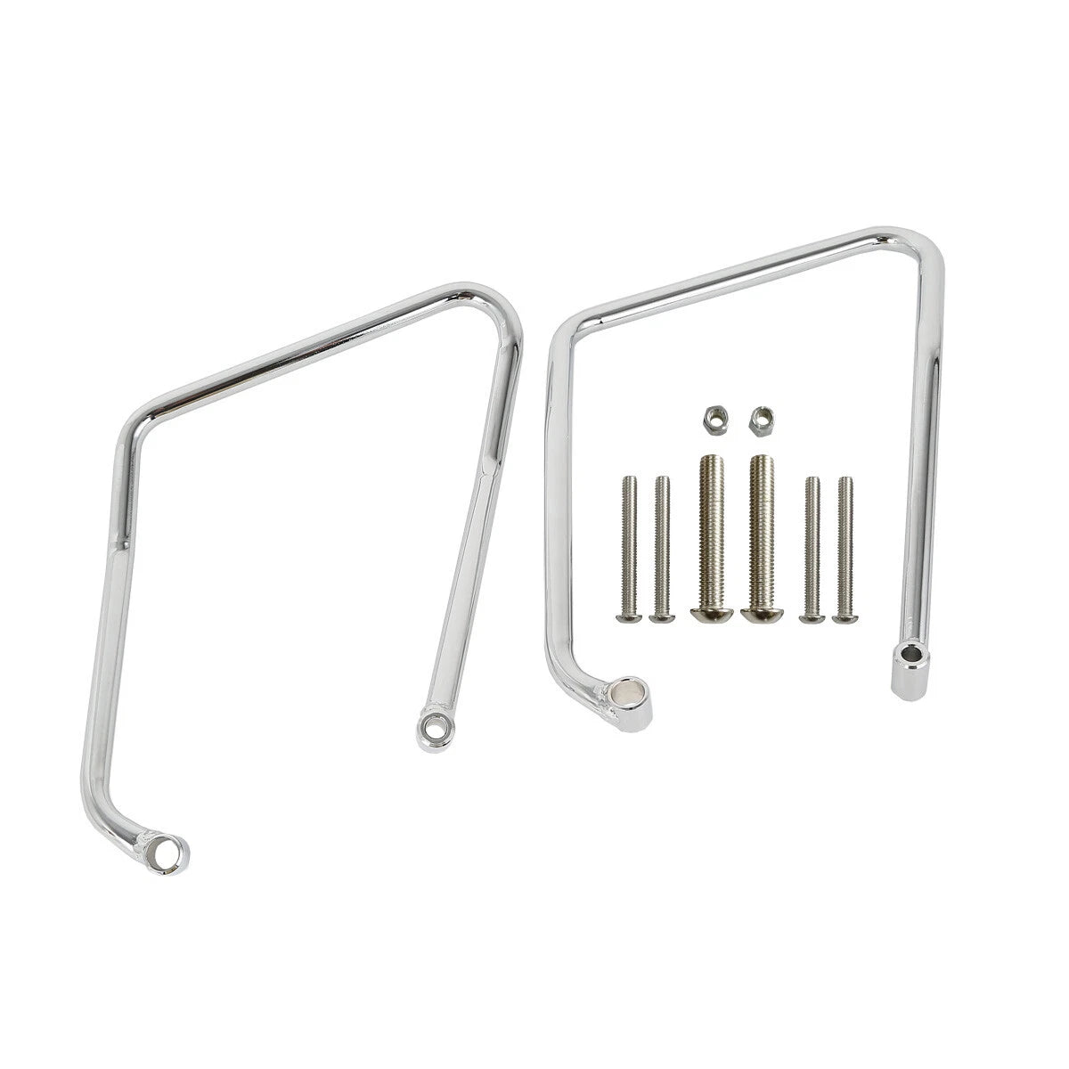Chrome Saddlebag Support Brackets for Harley-Davidson XL Sportster (2004–2016)