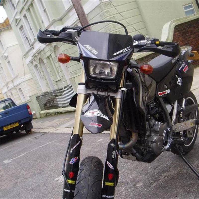 Black Hand Guards + Spoke Wrap for CRF80F CRF110F CRF150F CRF125F CRF230F CRF250F