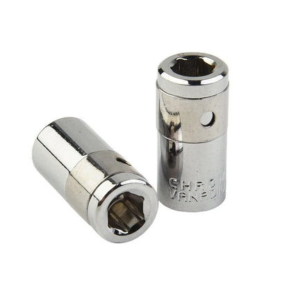 2X Converter Socket 1/4 Inch Chamfer Screwdriver Bit Sleeve