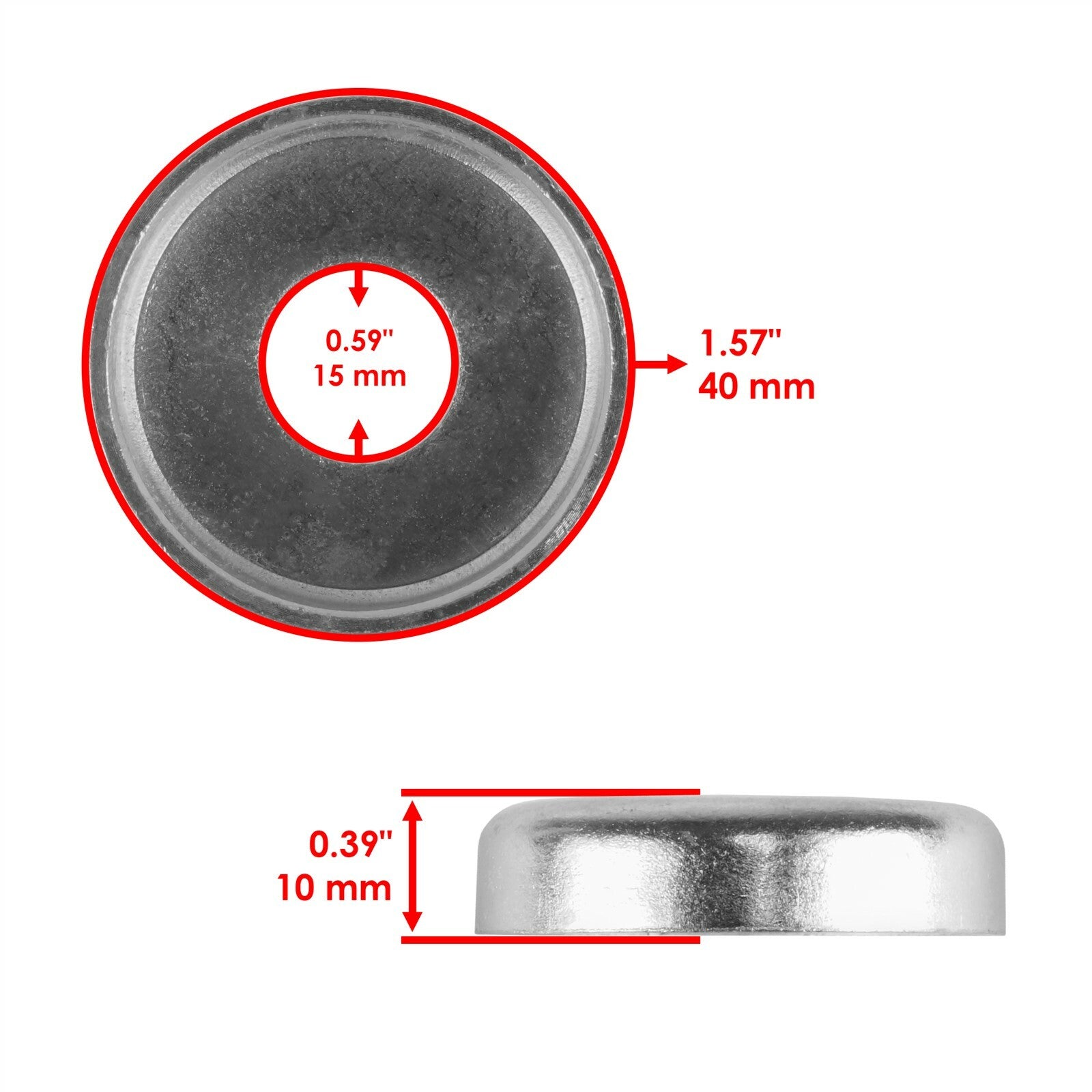 Swing Arm Dust Seal Cap 2 Pack Replacement for Honda TRX400EX (1999–2008)