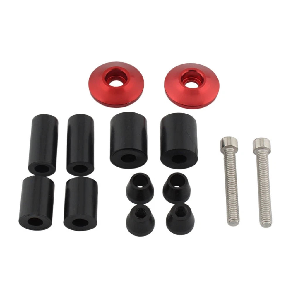 Handlebar End Caps for Motorcycle Dirt Bike 7/8" (Universal) - Red