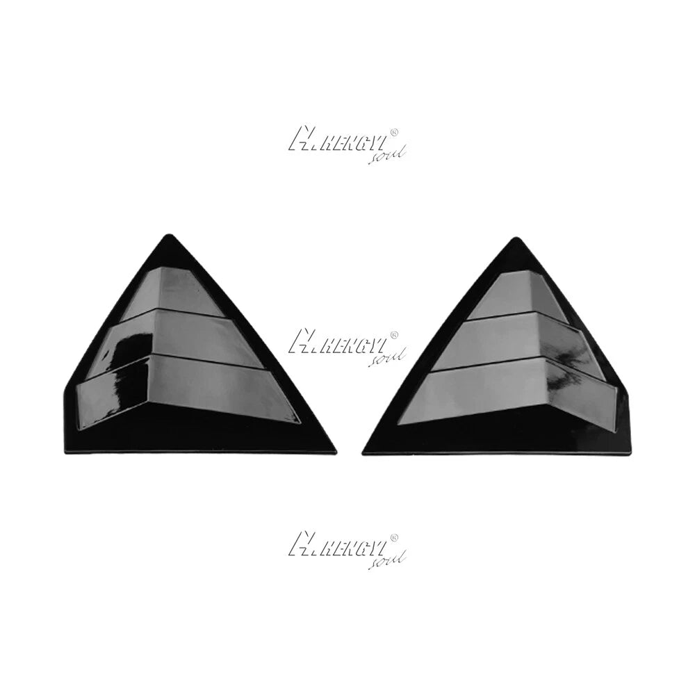 Gloss Black Rear Window Louver Shutter Cover for Buick Regal (2017–2021) Pair