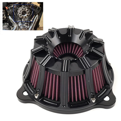Air Cleaner Intake Filter Kit for Harley Electra Glide, Street Glide, Road King, Dyna (Does Not Apply)