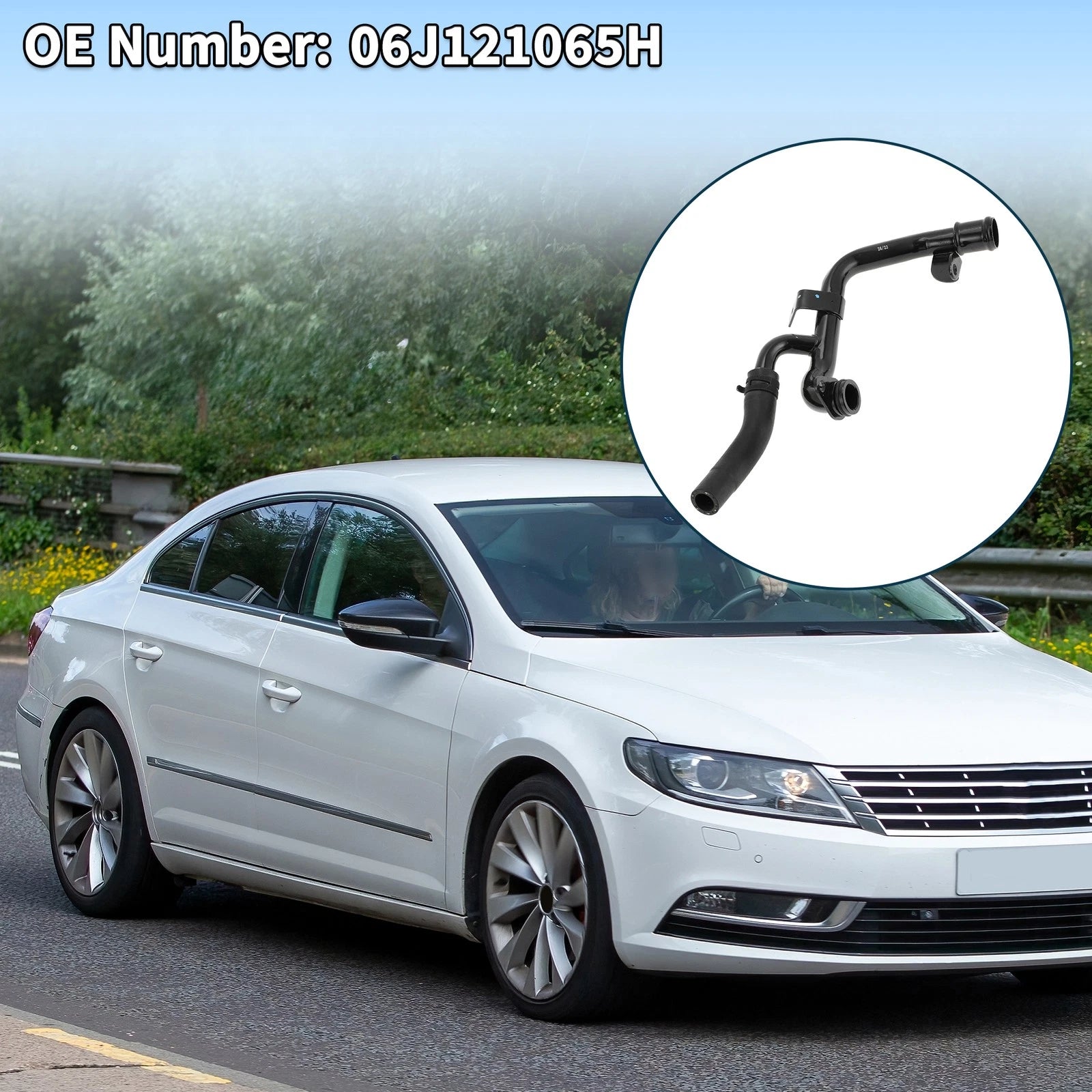 Radiator Hose Coolant Pipe Replacement for Volkswagen Eos 2009–2016 2.0T