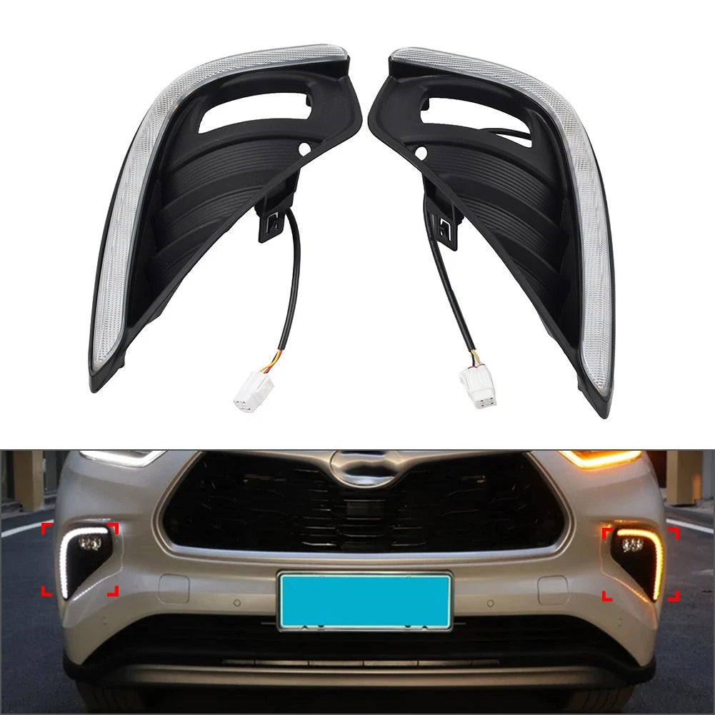 Dual daytime running lights for Toyota Highlander (2020–2023)