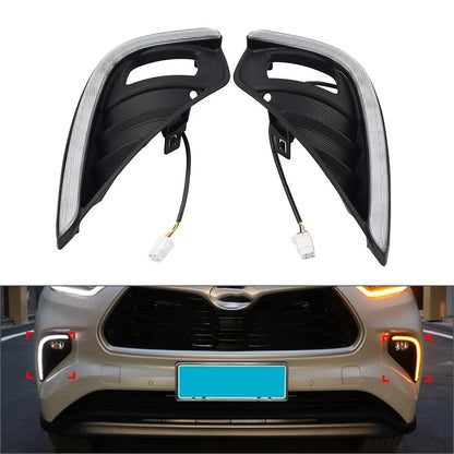 Dual daytime running lights for Toyota Highlander (2020–2023)