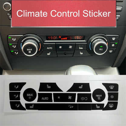 A/C Control Button Decal Sticker for BMW 3 Series E90 E91 E92 (2006–2011)