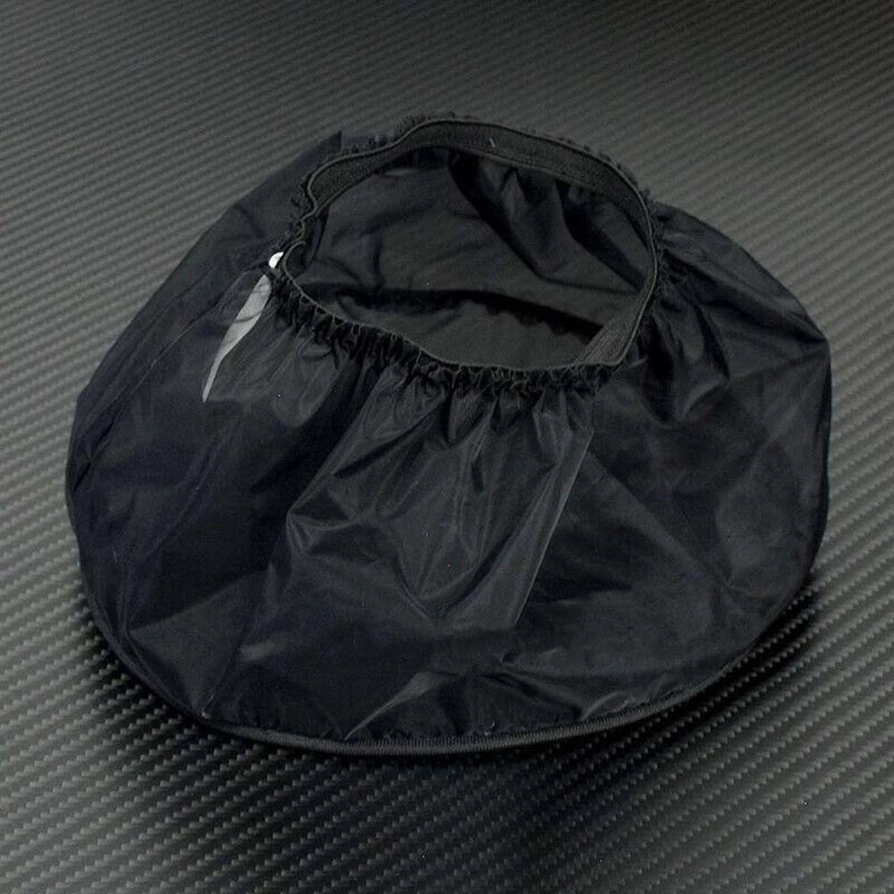 Black Dust Cover for Car (Breathable, Elastic Rope, Rain Protection)