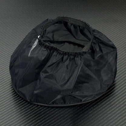 Black Dust Cover for Car (Breathable, Elastic Rope, Rain Protection)
