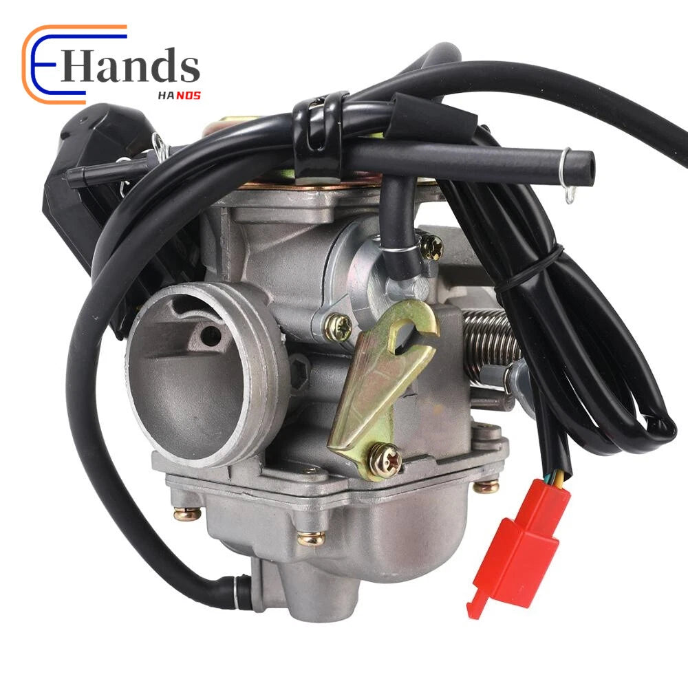 Carburetor 24mm & Air Filter for GY6 150cc ATV Go Kart Scooter (Kazuma, Taotao)