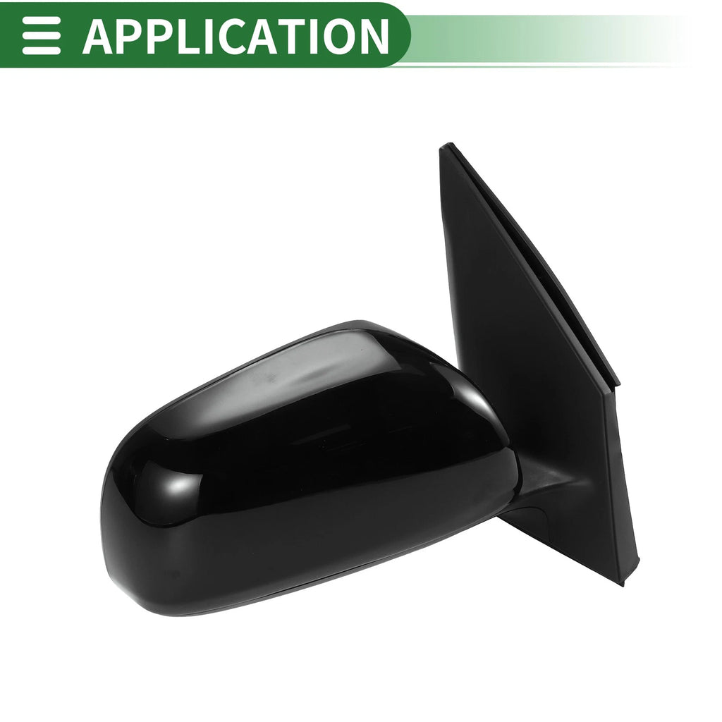 Right Side Door Mirror Manual Folding Replacement for Toyota RAV4 (2009–2012)