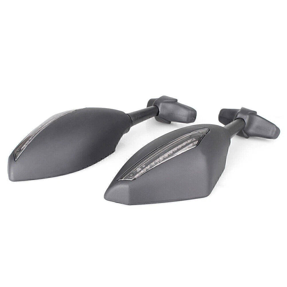 1 Pair Rear View Mirror with Indicator for Ducati Honda (Universal)