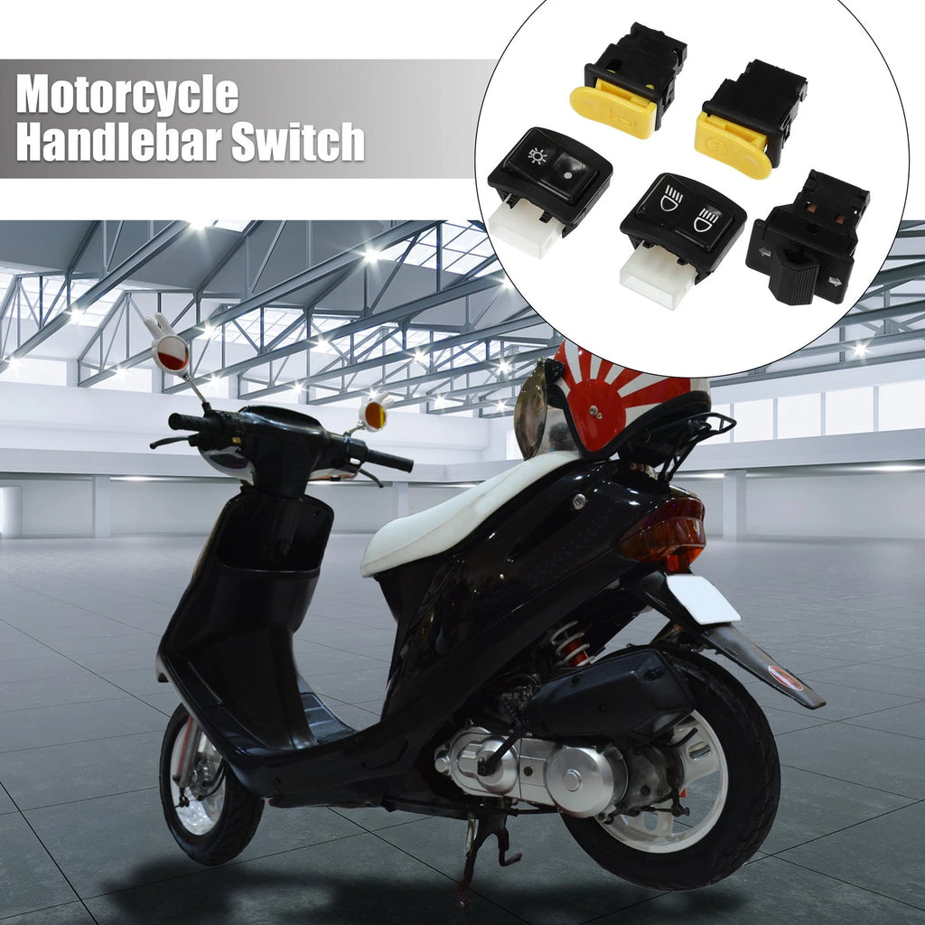 Handlebar Switch Start Set for Honda Black Yellow Motorcycle (1 Set) (2010–2020)