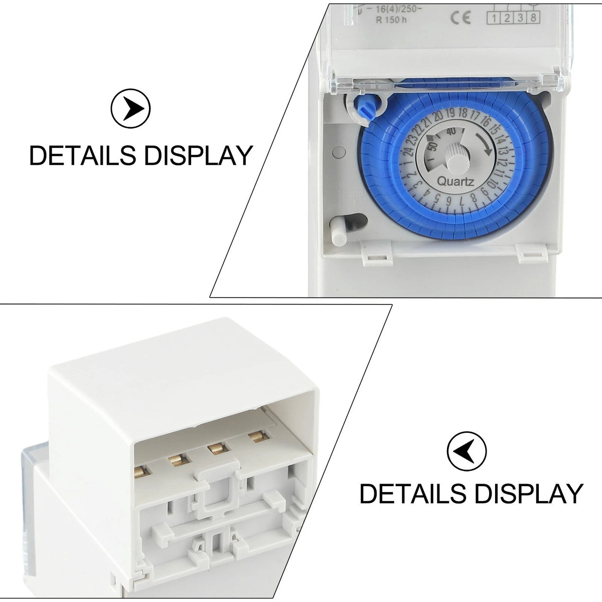 Adjustable Din Rail Mechanical Timer for Various Applications