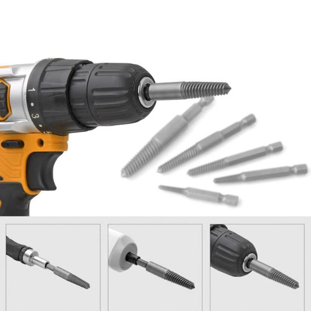 Screw Extractor Center Drill Bits Set for DIY Handyman (Multiple Specs)