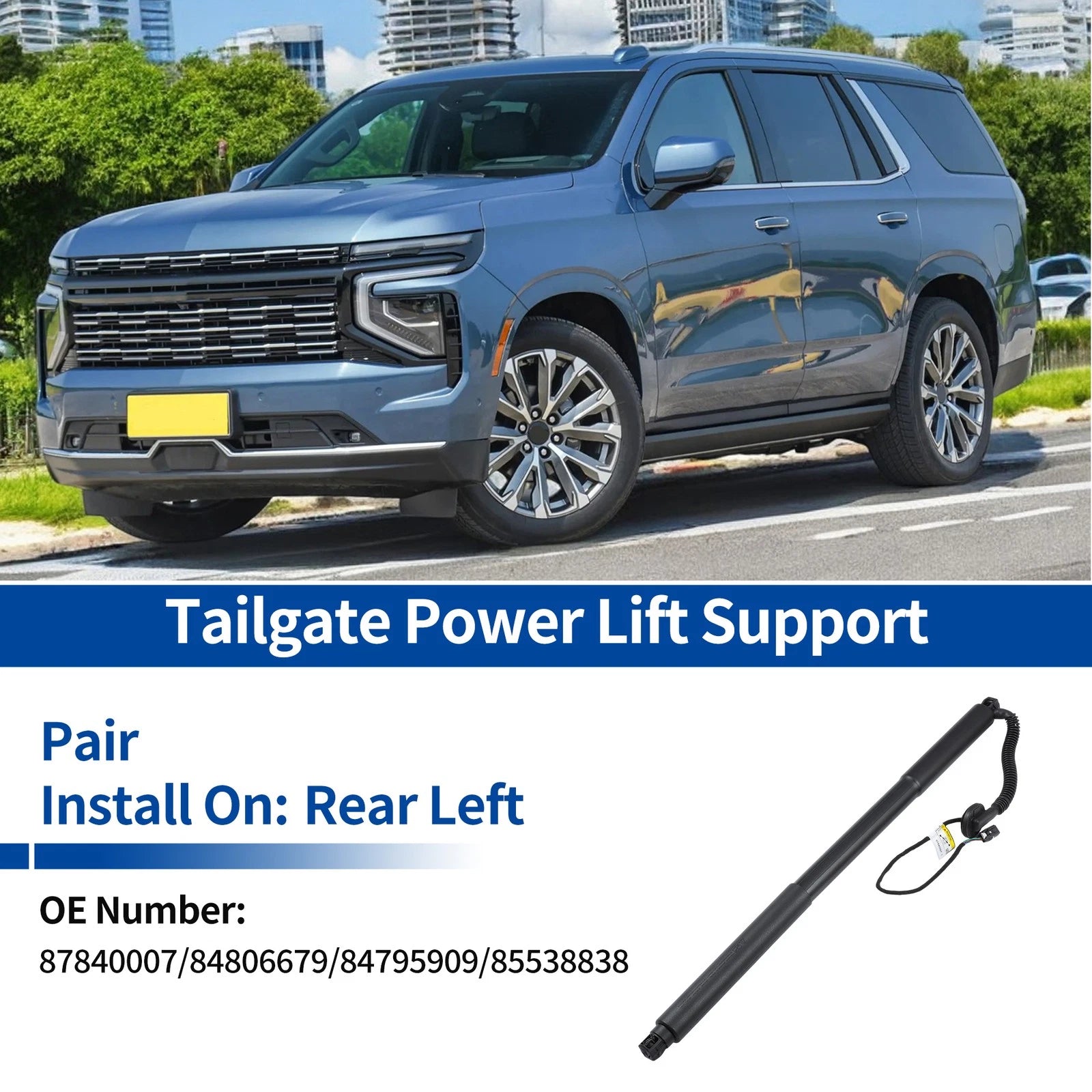 Tailgate Power Lift Support Replacement for Chevy Suburban Tahoe (2021–2024)