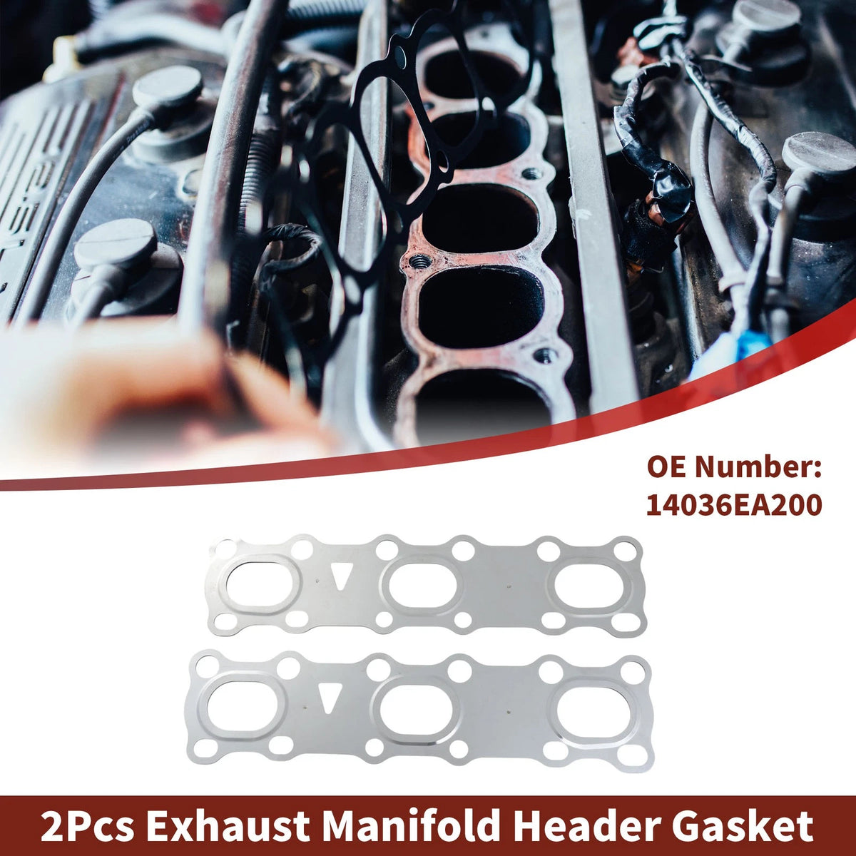 Exhaust Manifold Header Gasket for Nissan Frontier/370Z (2005–2012) No. 14036EA200