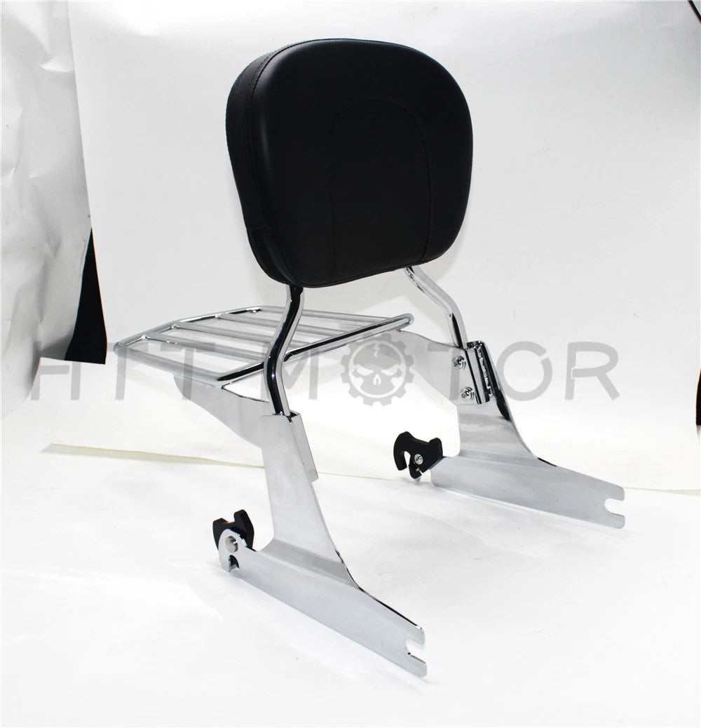 Detachable Sissybar Backrest Luggage Rack for Harley Softail (2006–Present)