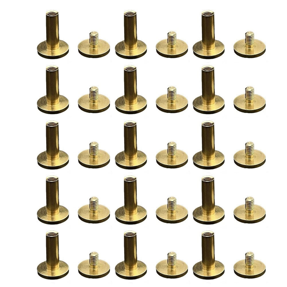 15 Pack Brass Screws for Crafting Use