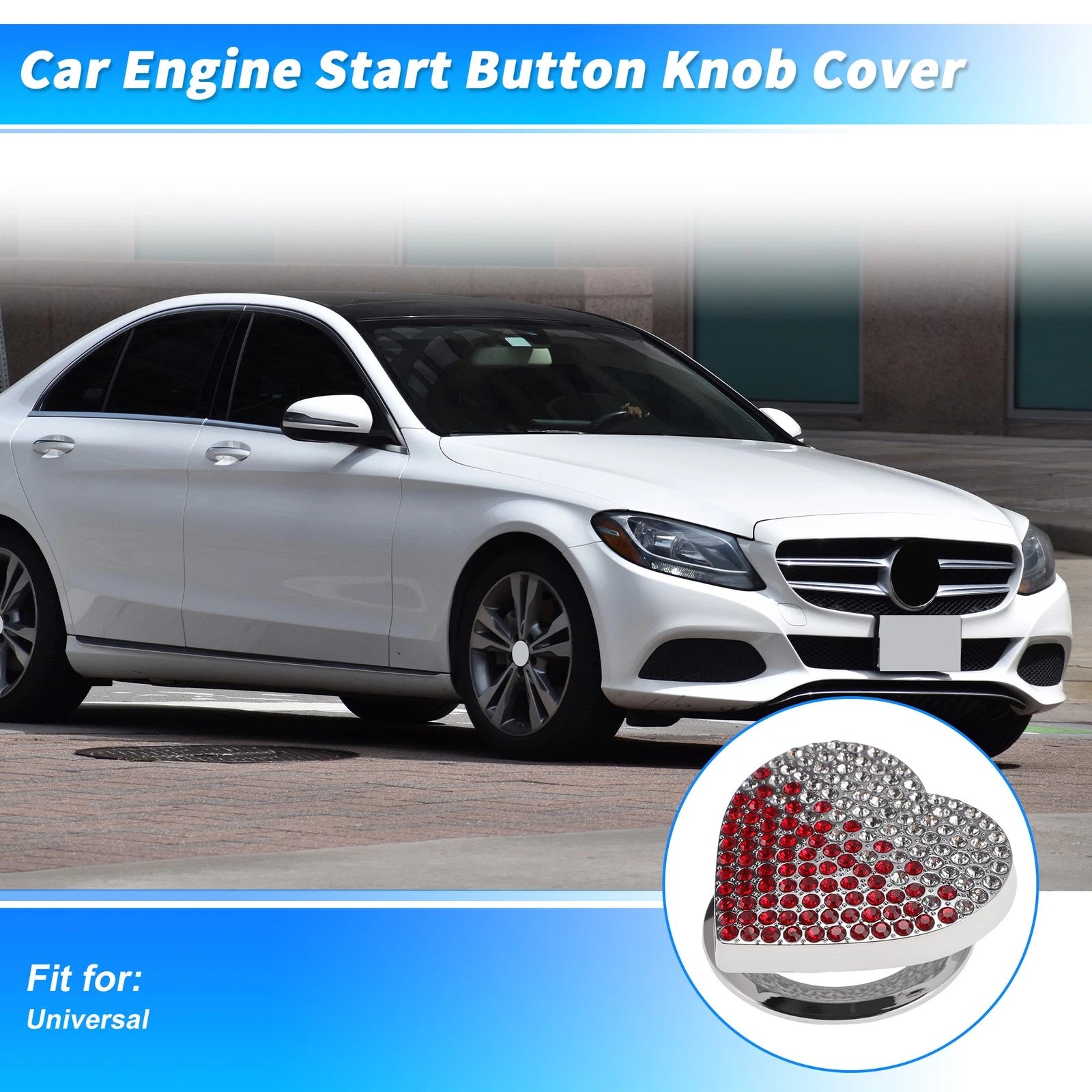 Control Switch Knob Button Cover Trim Ring for Universal 4x4.5cm (Universal)