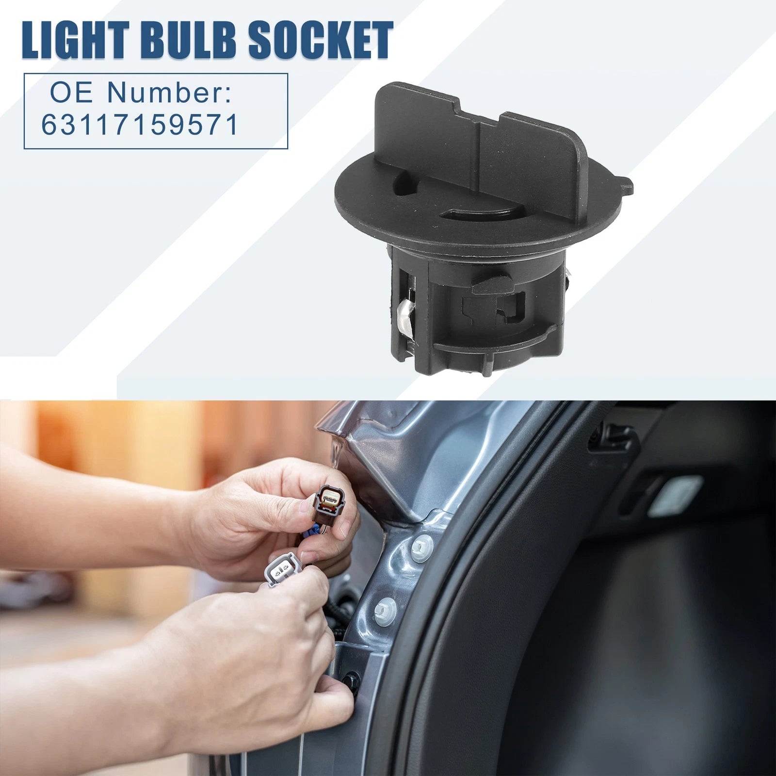 Front Turn Signal Light Bulb Socket Replacement for BMW 325i 330i (2006–2013)