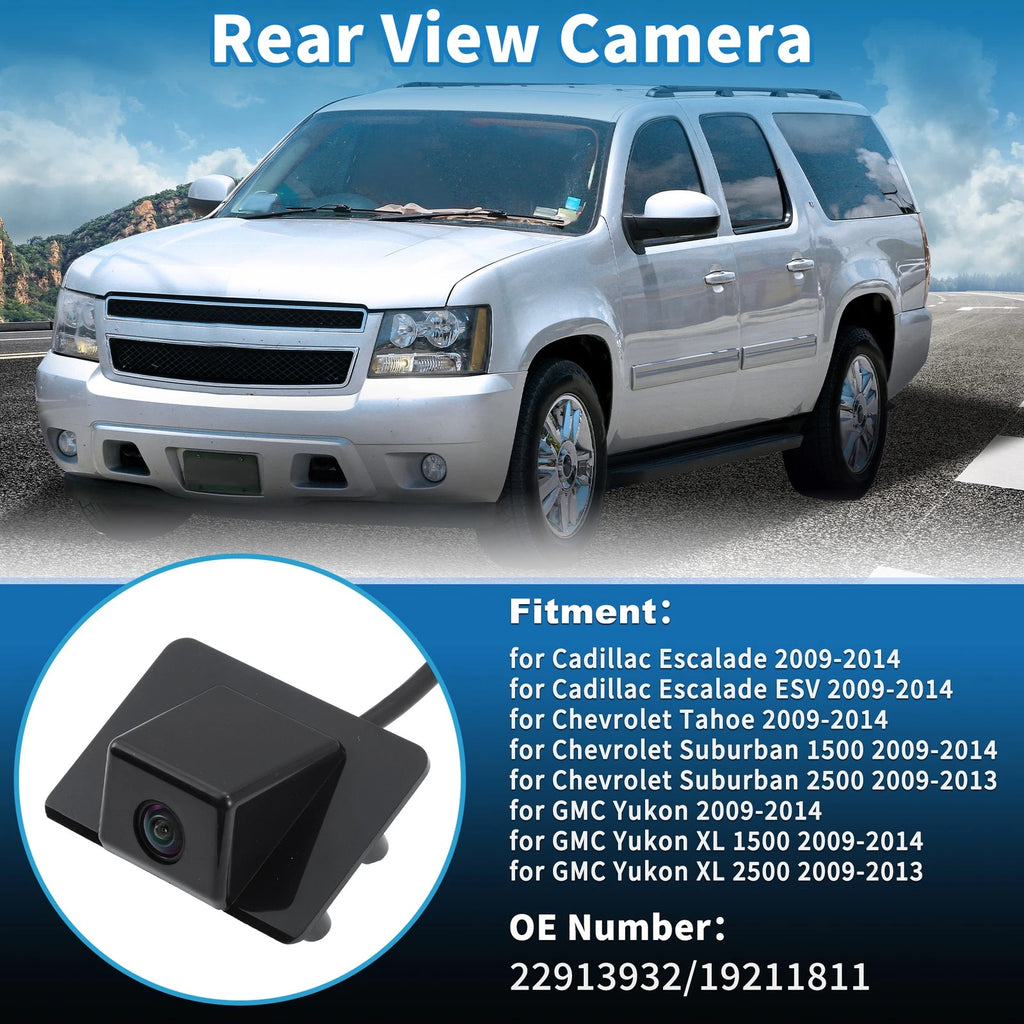 Rear View Camera Replacement for Chevy Tahoe Suburban 1500 2500 2009-2014