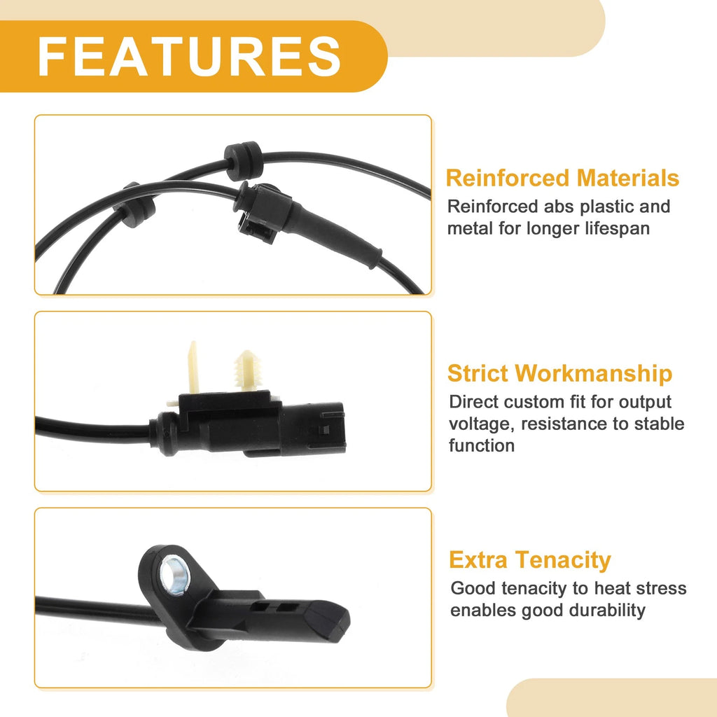 ABS Wheel Speed Sensor Front for Chevrolet Colorado 4WD (2015–2019)