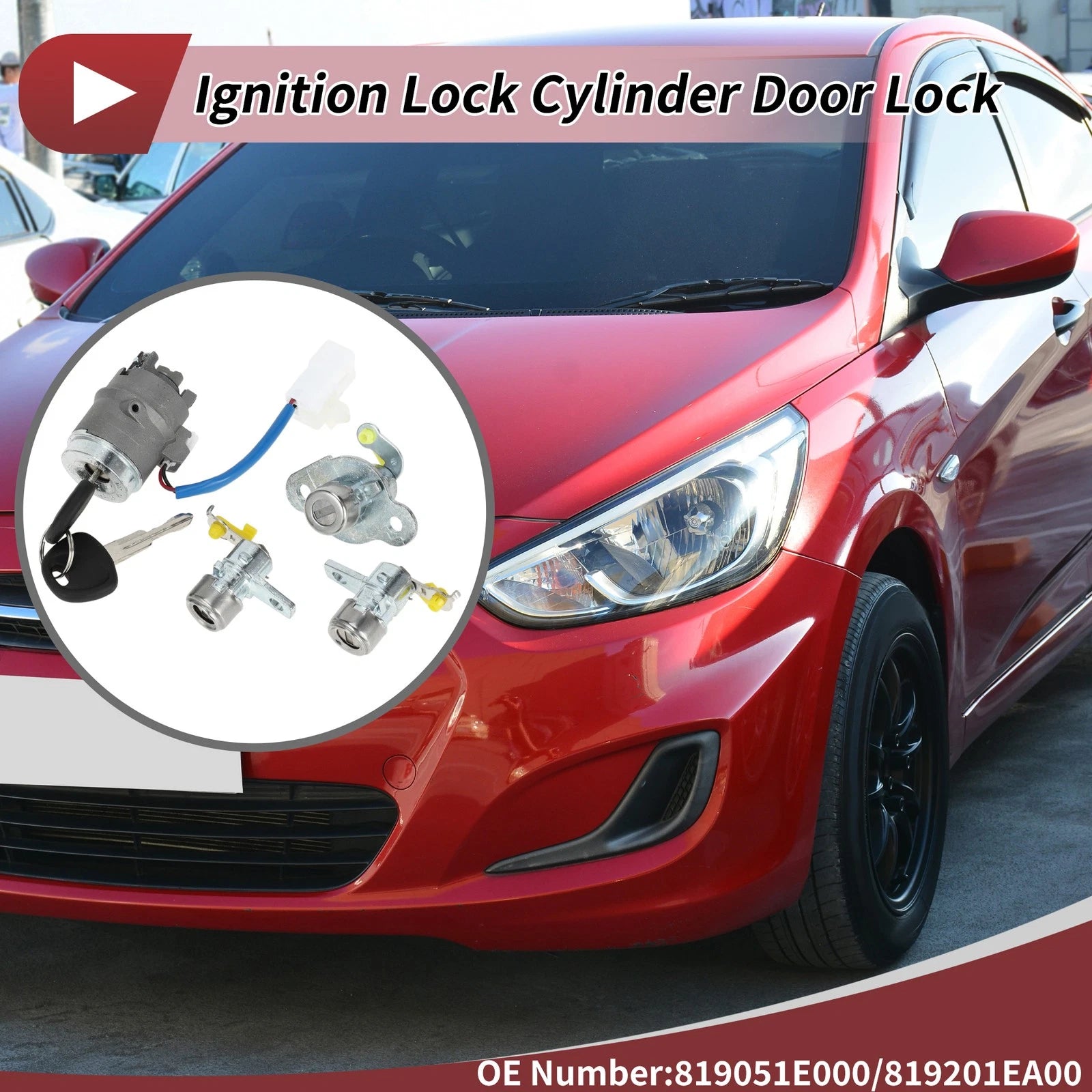 Ignition Lock Cylinder Replacement for Hyundai Accent (2011–2017)