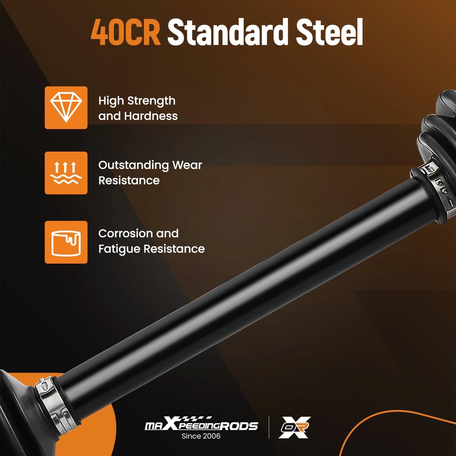Complete CV Joint Axles Set for Polaris Ranger XP 900 (2013–2017)