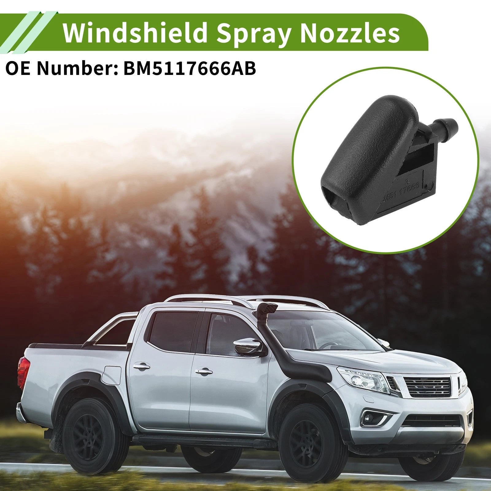 Windshield Washer Nozzle Set for Ford (No.BM5117666AB)